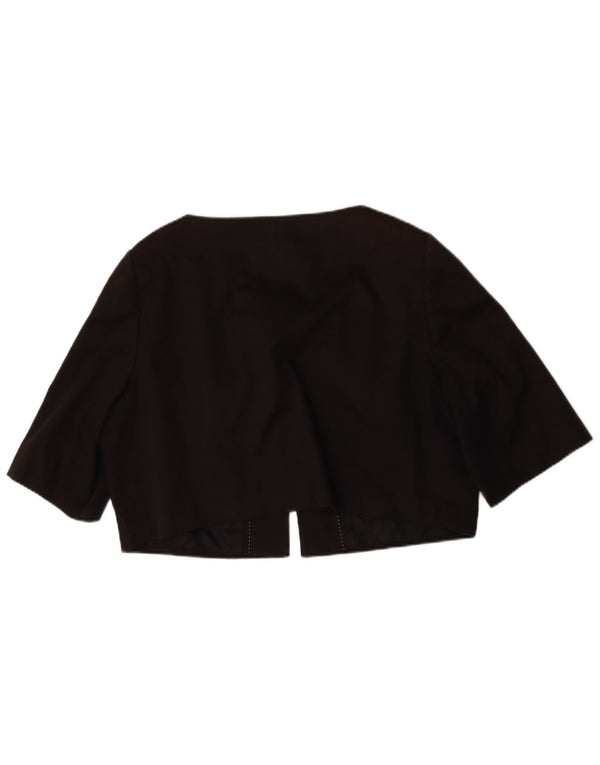 Marks & Spencer Damen Autograph Übergroße Bolerojacke UK 14 Medium Schwarz