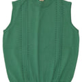 Vintage Damen Weste Tank Top UK 14 Mittelgrünes Acetat