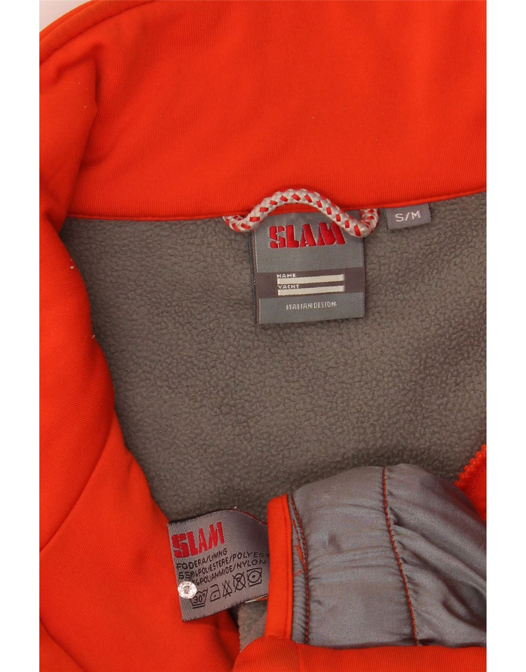 Slam Herren-Trainingsanzug-Oberteil, Jacke, Größe S, Orange, Polyester