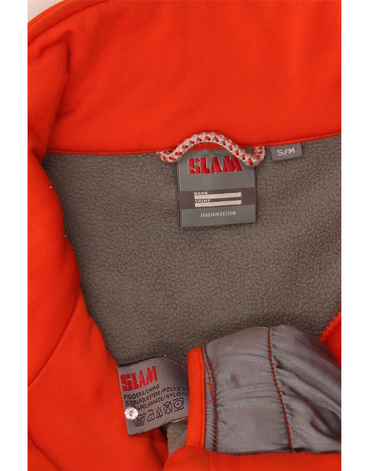 Slam Herren-Trainingsanzug-Oberteil, Jacke, Größe S, Orange, Polyester