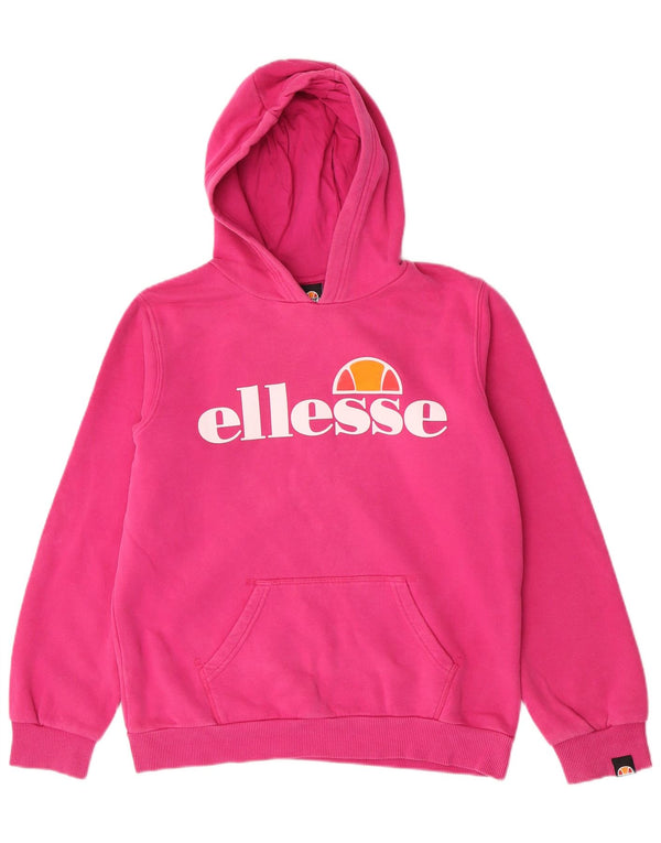 Ellesse Mädchen Graphic Relaxed Fit Hoodie Pullover 12-13 Jahre rosa Baumwolle