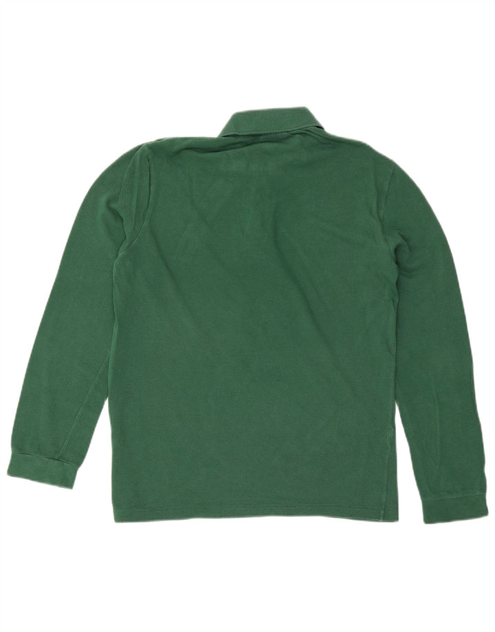 LACOSTE Herren-Langarm-Poloshirt, Größe 3, klein, grüne Baumwolle