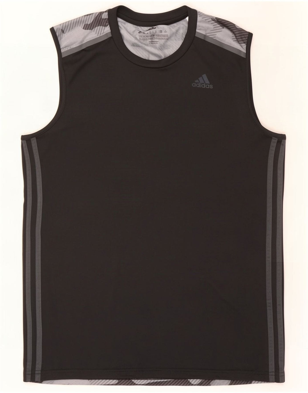 Adidas Herren Climacool Weste Top Large Schwarz Camouflage Polyester