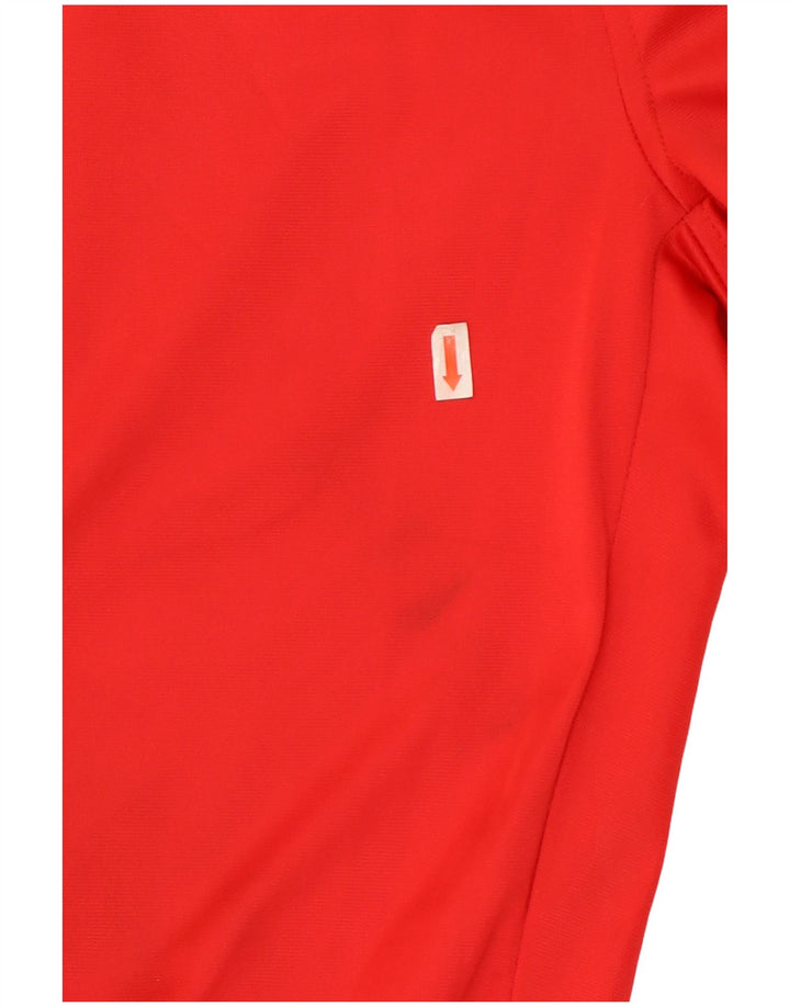 Diadora Herren-Trainingshose aus mittelrotem Colourblock-Polyester