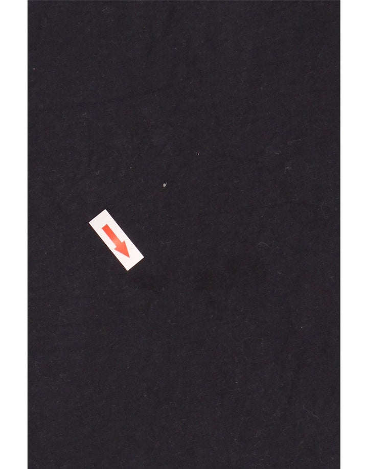 Reiss Herren T-Shirt Top Small Schwarz Baumwolle