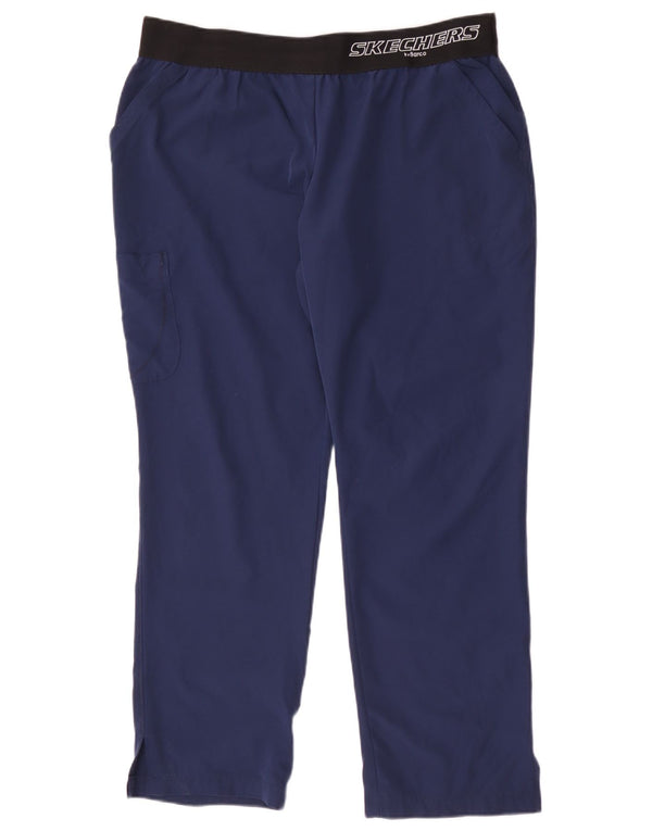 Skechers Herren-Cargohose mit Grafik, XL, W36, L30, Marineblau, Farbblock