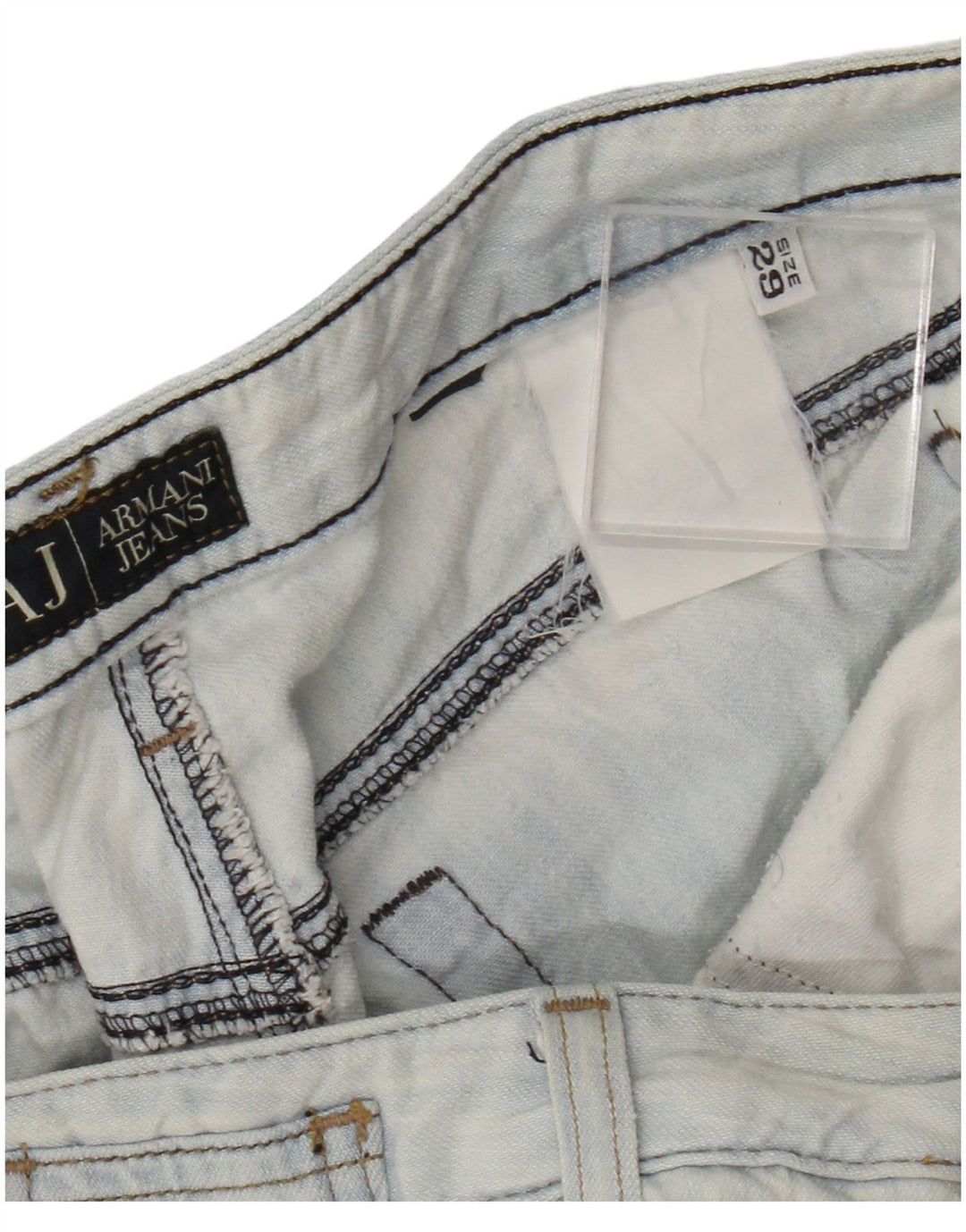ARMANI Damen Bootcut Jeans W29 L32 Blau