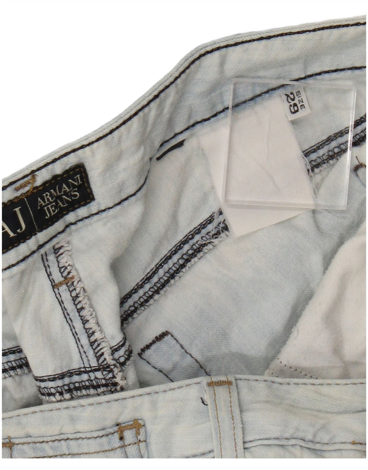 ARMANI Damen Bootcut Jeans W29 L32 Blau