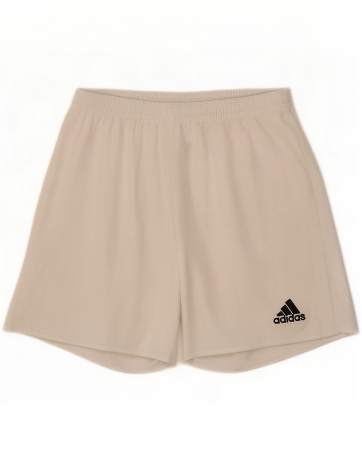 Adidas Herren Climalite Sport Shorts Small White Polyester