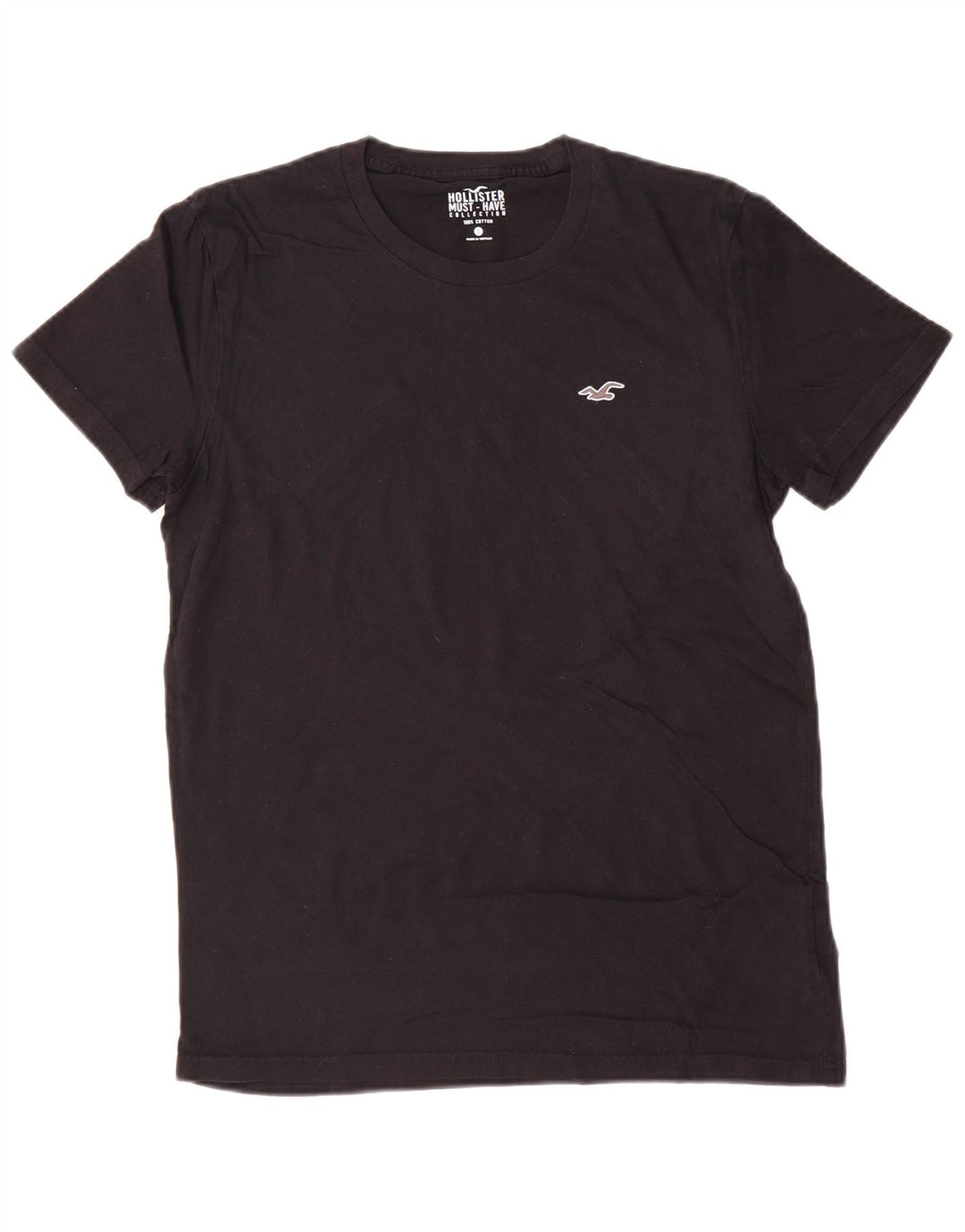 HOLLISTER Herren T-Shirt Top Small Schwarz Baumwolle