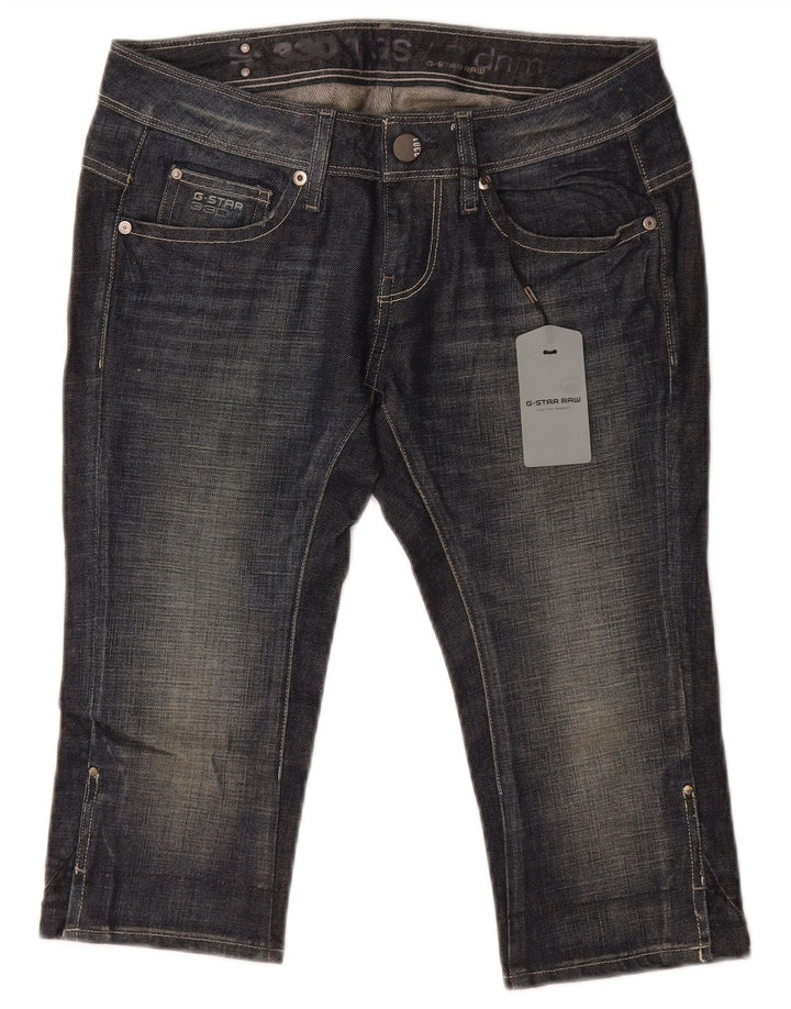 G-Star Damen Capri-Jeans W28 L17 Blaue Baumwolle