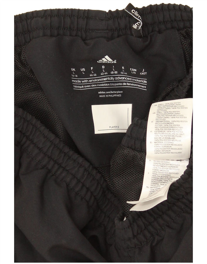 Adidas Damen Trainingshose UK 16/18 Large Schwarz Polyester