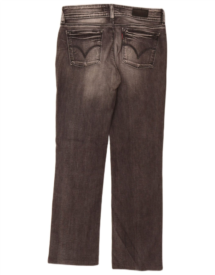 Levi's Damen 570 Straight Jeans W32 L34 Graue Baumwolle