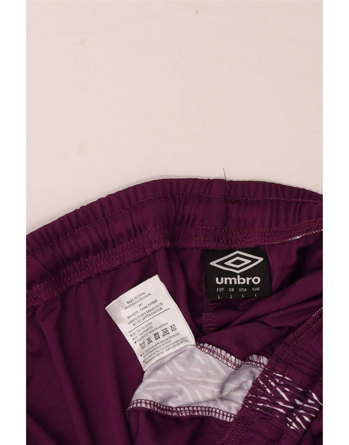 Umbro Herren Graphic Sport Shorts Large Lila Polyester