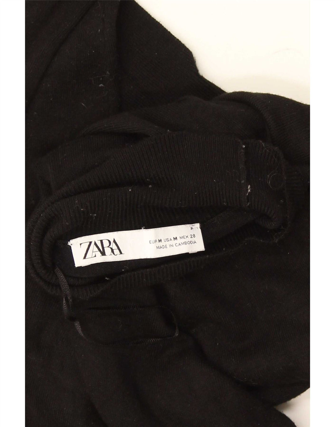 Zara Damen-Pullover mit Rollkragen, Gr. 12, mittelschwarz