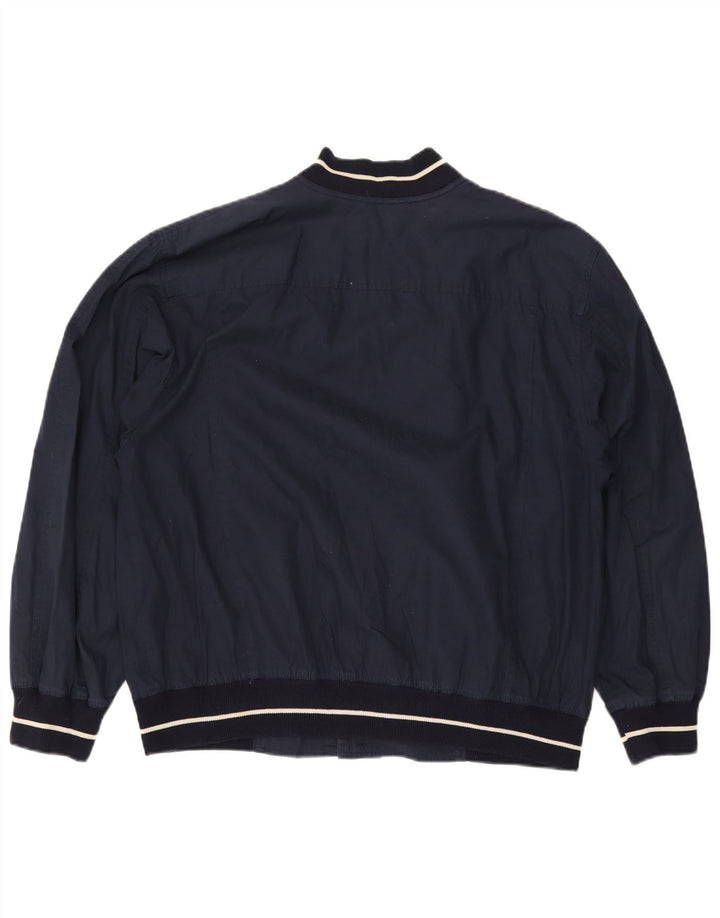 Pancaldi & B Herren Bomberjacke IT 54 2XL Marineblaue Baumwolle