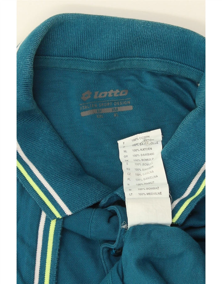 Lotto Herren Poloshirt XL Blau Baumwolle