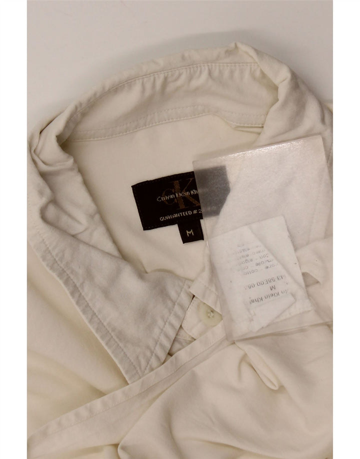Calvin Klein Herrenhemd Mittelweiße Baumwolle