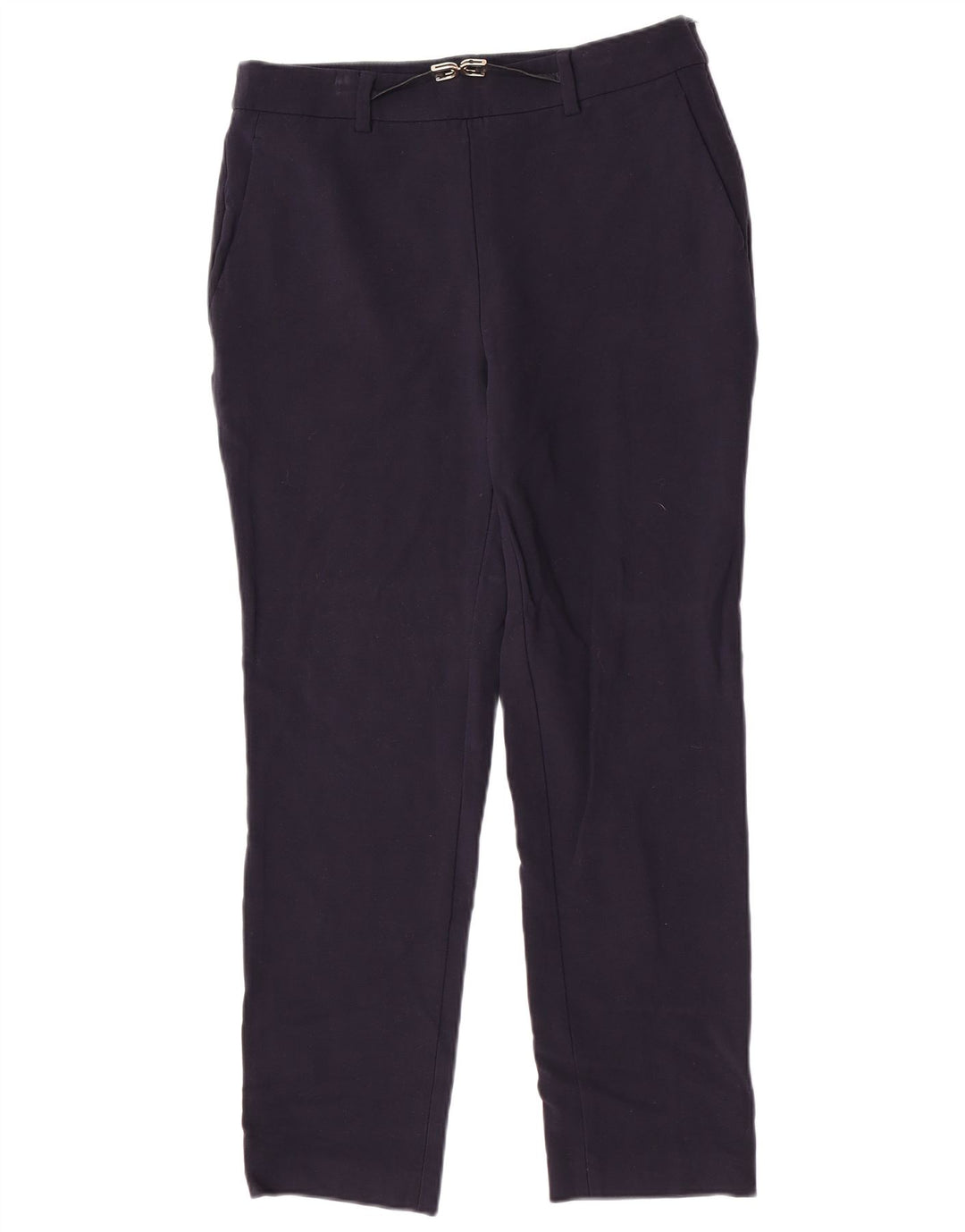 Massimo Dutti Damen Slim Anzughose EU 40 Medium W30 L27 Marineblaue Wolle