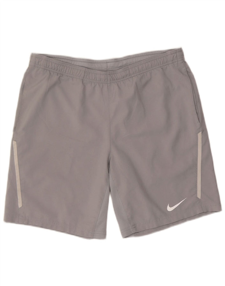 Nike Herren Dri Fit Sportshorts Mittelgraues Polyester