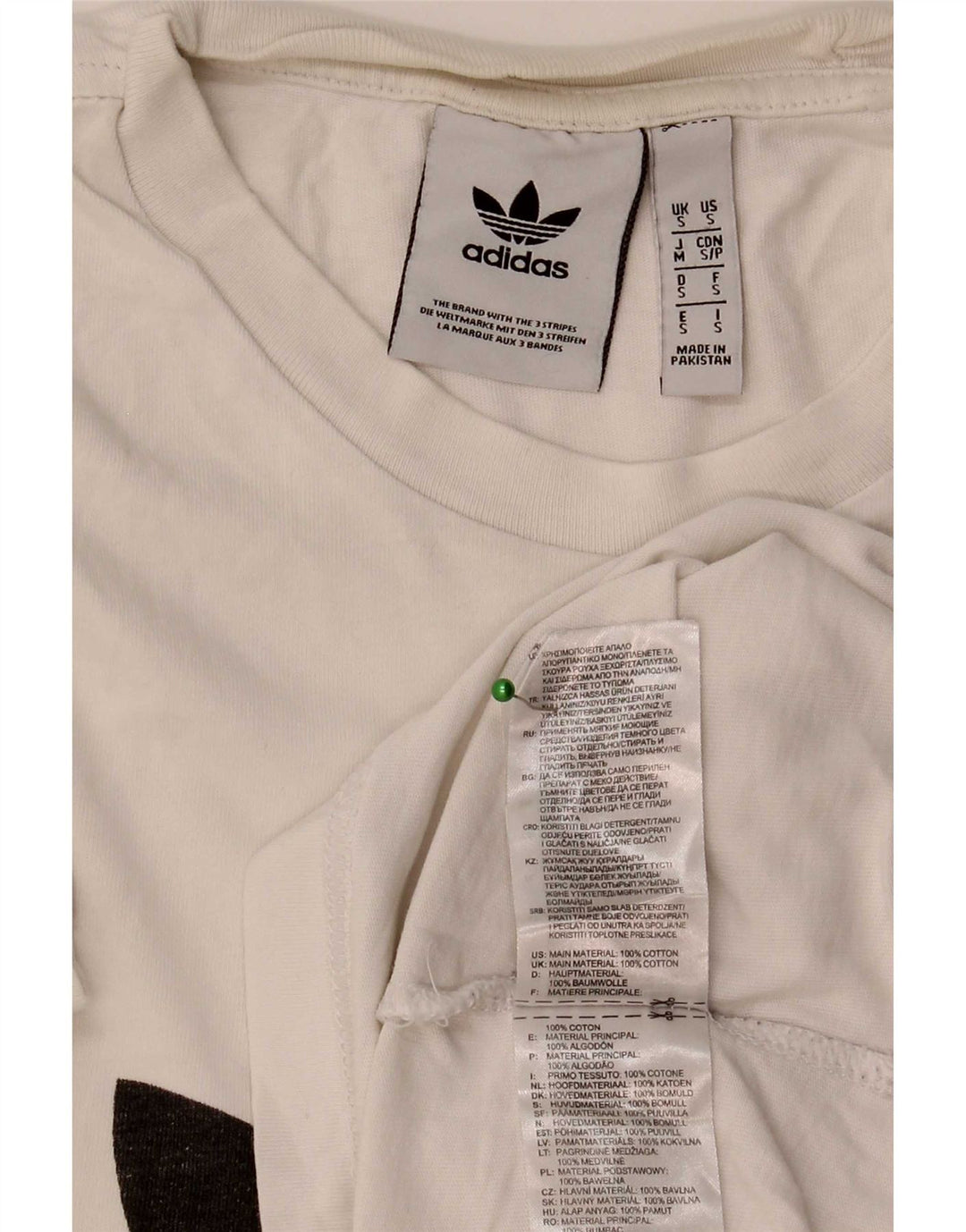 Adidas Herren Grafik T-Shirt Top Small Weiß Baumwolle