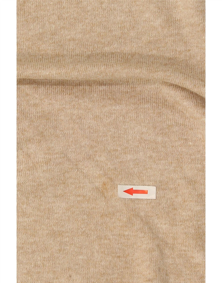 Marks & Spencer Damen-Pullover mit grafischem U-Boot-Ausschnitt, Gr. 12, Mittelbeige