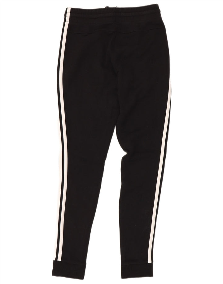 ADIDAS Damen Trainingshose Jogger UK 4/6 XS Schwarz Baumwolle