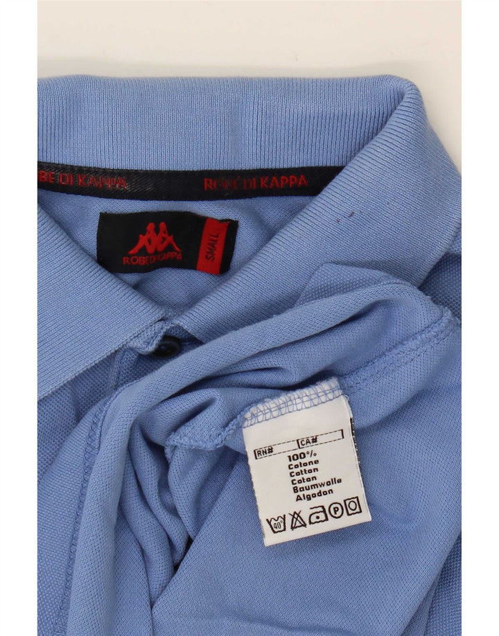Kappa Herren-Poloshirt, kleine blaue Baumwolle