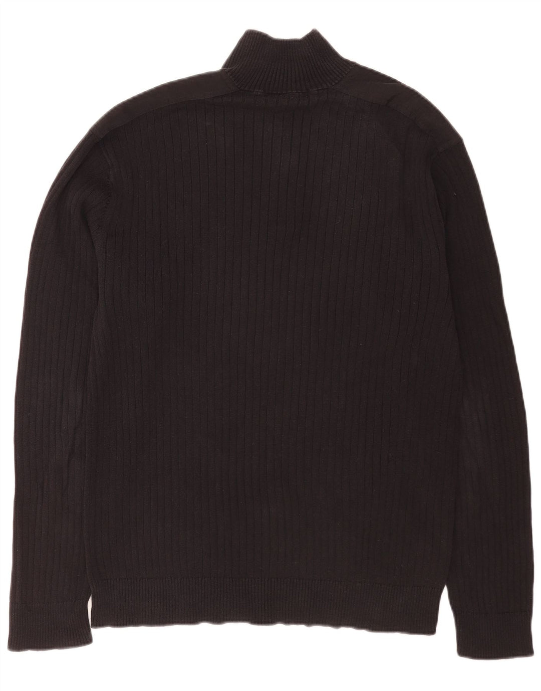 Calvin Klein Jeans Herren-Pullover mit Reißverschluss, XL, Schwarz