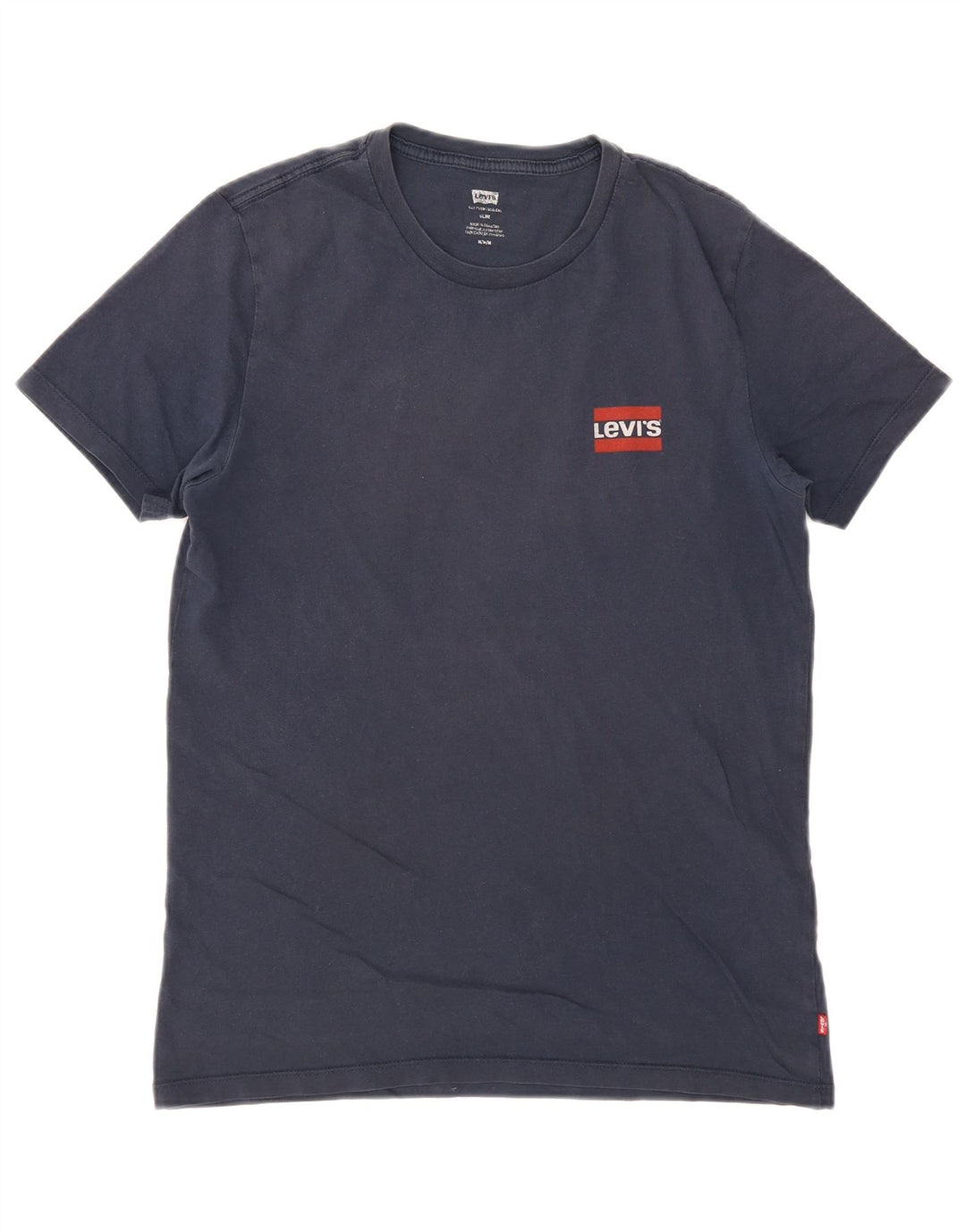 Levi's Slim Fit T-Shirt-Oberteil für Herren aus mittelblauer Baumwolle