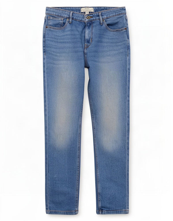 White Stuff Damen Relaxed Fit Slim Jeans UK 12 Medium W28 L27 Blaue Baumwolle
