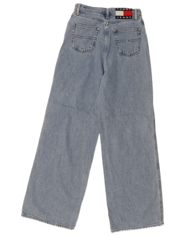 Tommy Hilfiger Damen-Jeans mit hoher Taille und weitem Bein, W24, L30, blaue Baumwolle