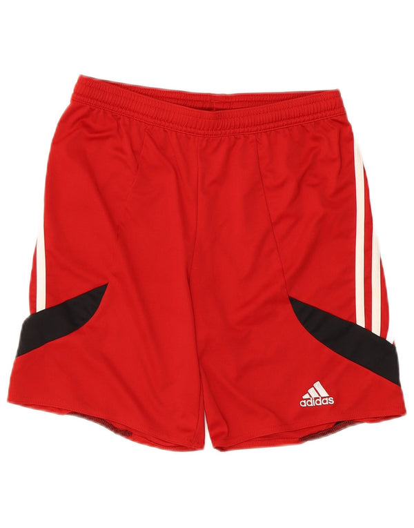 Adidas Climalite Sportshorts für Jungen, 11–12 Jahre, Größe L, Rot, Farbblock