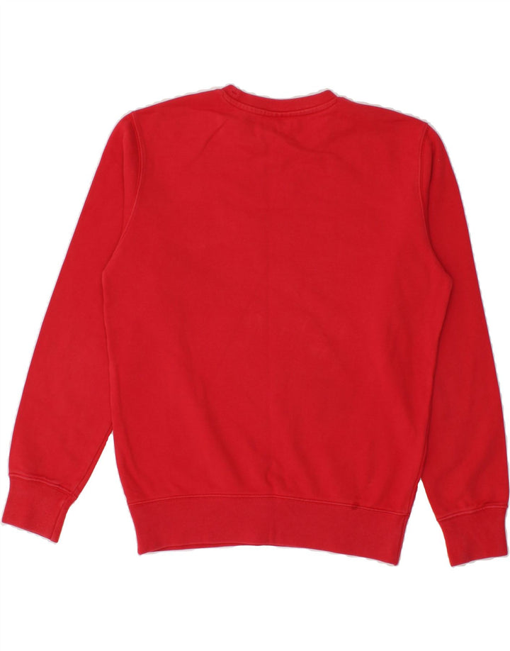 CHAMPION Mens Graphic Sweatshirt Jumper Small Red Cotton Vintage Champion and Second-Hand Champion from Messina Hembry 