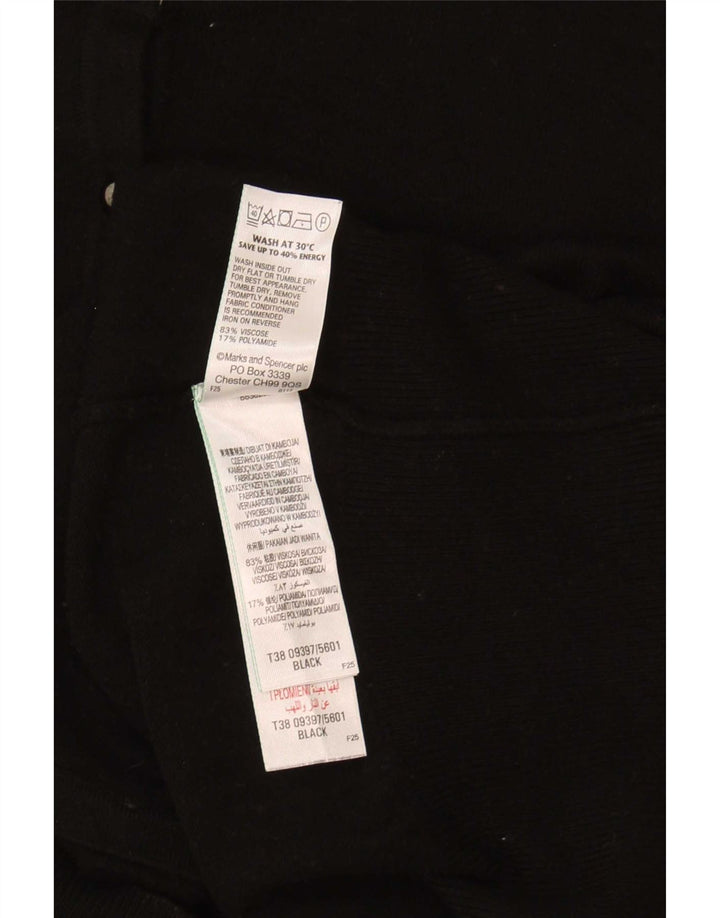 Marks & Spencer Damen-Cardigan-Pullover UK 16 Große schwarze Viskose