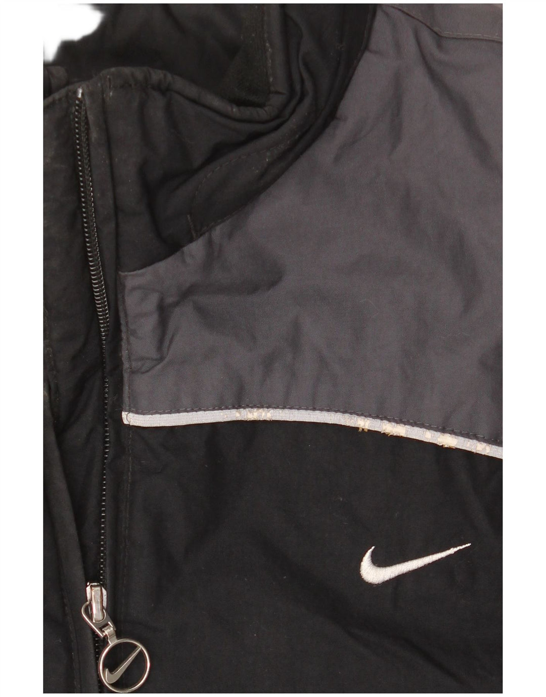 Nike Windjacke für Jungen, 13–14 Jahre, XL, schwarzes Colourblock-Nylon