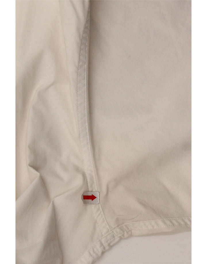 Timberland Herren-Kurzarmhemd aus mittelweißer Baumwolle