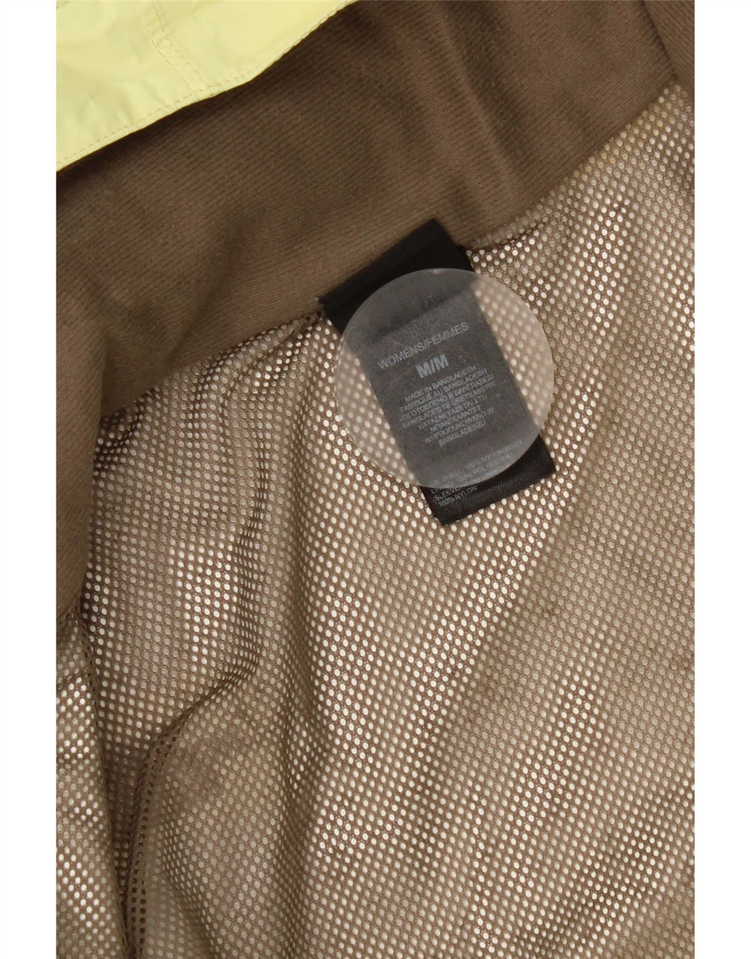 The North Face Damen-Regenjacke mit Kapuze, UK 14, mittelgelbes Nylon