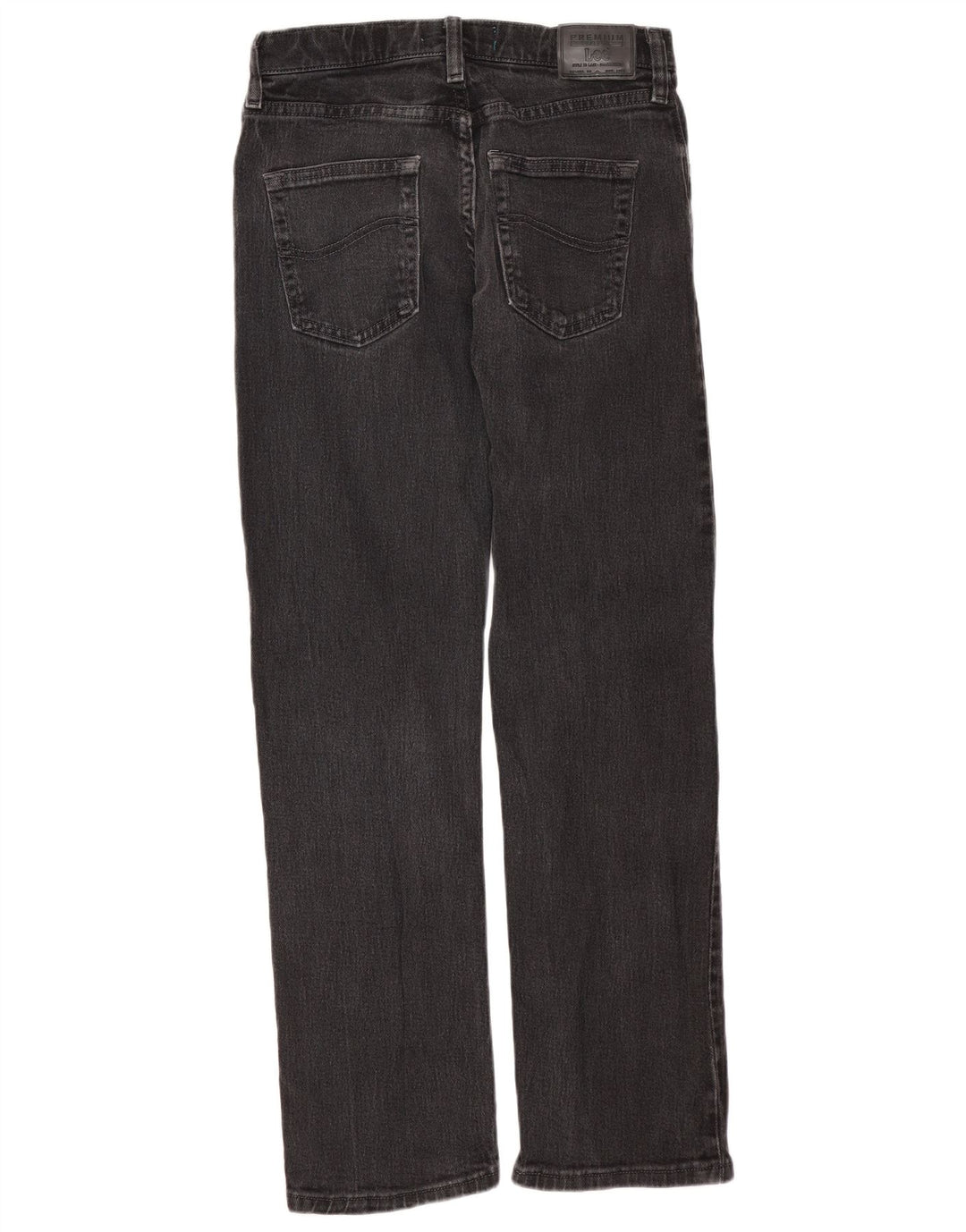 LEE Straight Jeans für Jungen, 13–14 Jahre, W26 L28, schwarze Baumwolle