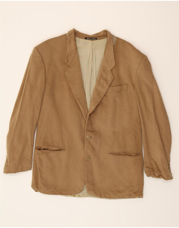 GIORGIO ARMANI Mens 2 Button Blazer Jacket UK 38 Medium Beige