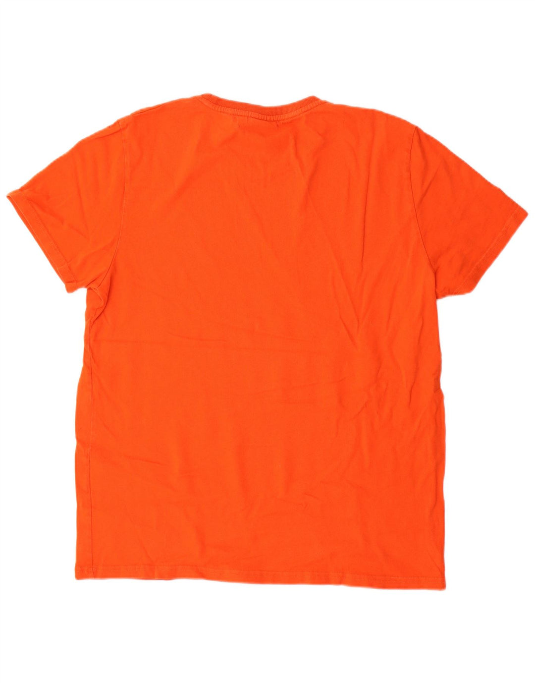 Superdry Herren Grafik T-Shirt Top 2XL Orange Baumwolle