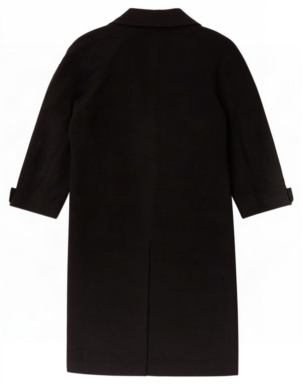 Benetton Damen Übergroßer Mantel IT 40 Small Schwarze Wolle