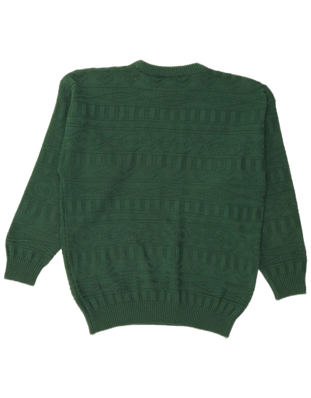 ST. BERNARD Mens Crew Neck Jumper Sweater Size 38/40 Medium Green Acrylic