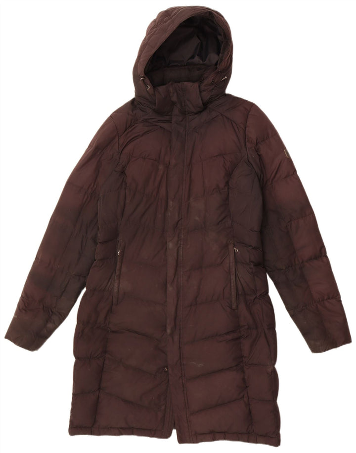 Berghaus Wattierter Damenmantel mit Kapuze, UK 12, Mittelschwarz, Polyester