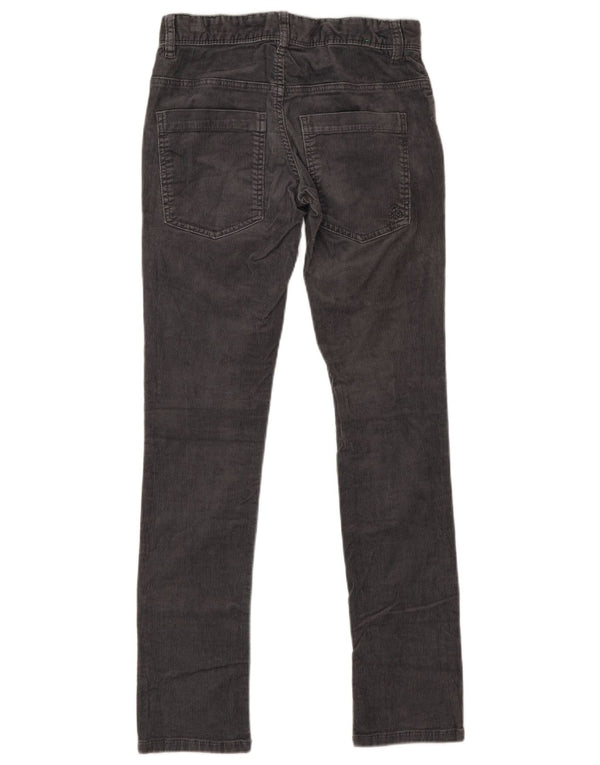 Benetton Schmale Cordhose für Mädchen, 11–12 Jahre, 2XL W28 L29, Grau, Baumwolle