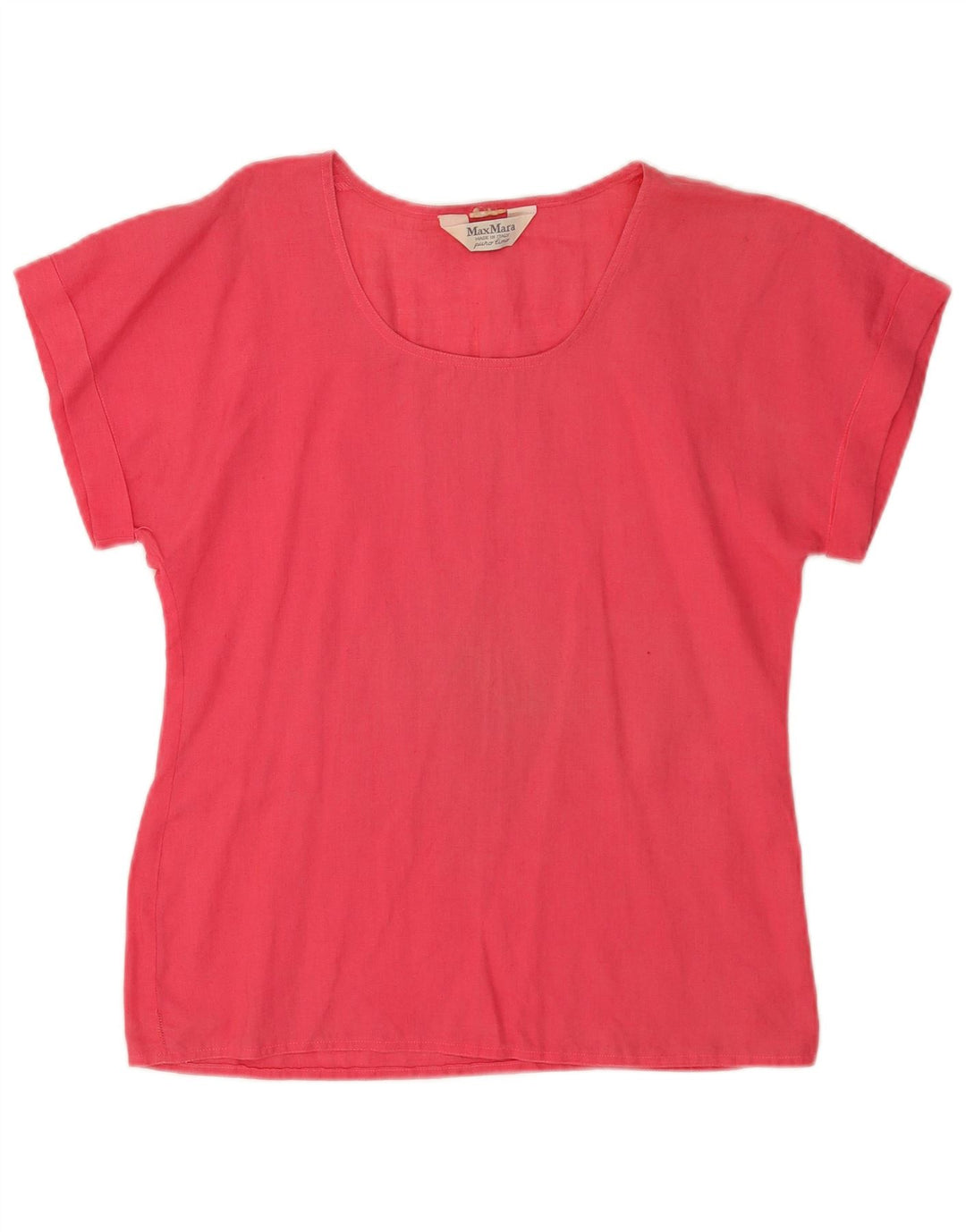 Max Mara Damen Blusenoberteil UK 12 Mittelrosa
