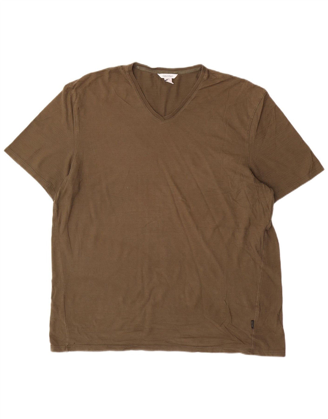 CALVIN KLEIN Herren T-Shirt Top XL Khaki