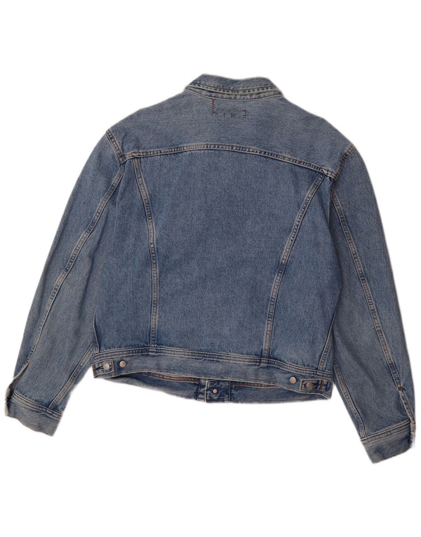 Replay Herren Jeansjacke UK 40 Large Blau Baumwolle
