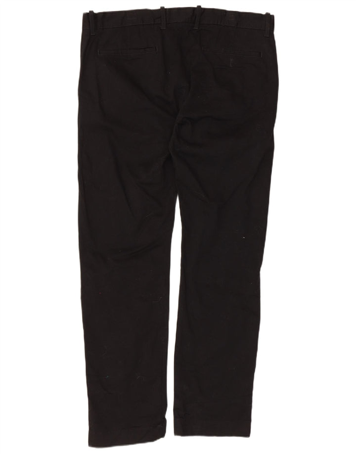 J. Crew Herren Flex Slim Anzughose W34 L30 Schwarz Baumwolle