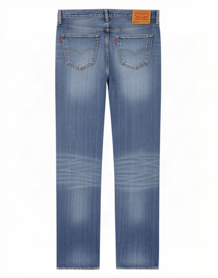Levi's Damen 501 Straight Jeans W33 L38 Blaue Baumwolle